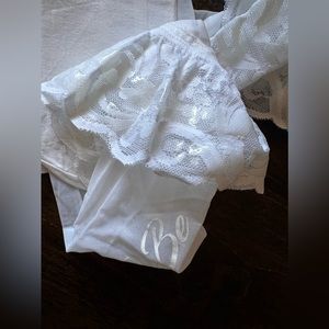 NWOT “Bride to Be” White Stockings